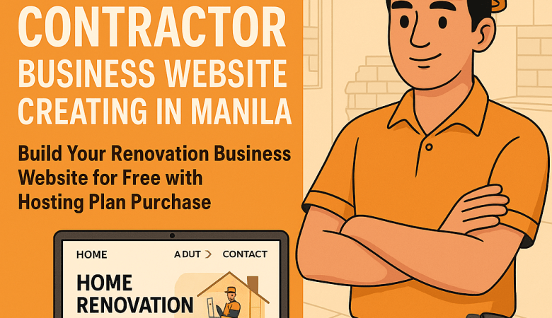 Renovation Contractor Business Website Design Creating in Manila