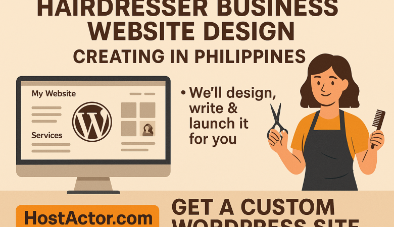 Hairdresser Business Website Design Creating in Philippines