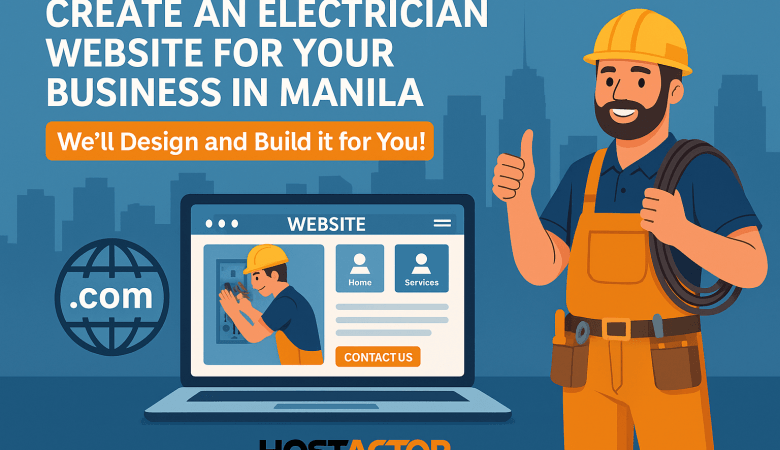 Electrician Business Website Design Creating in Manila